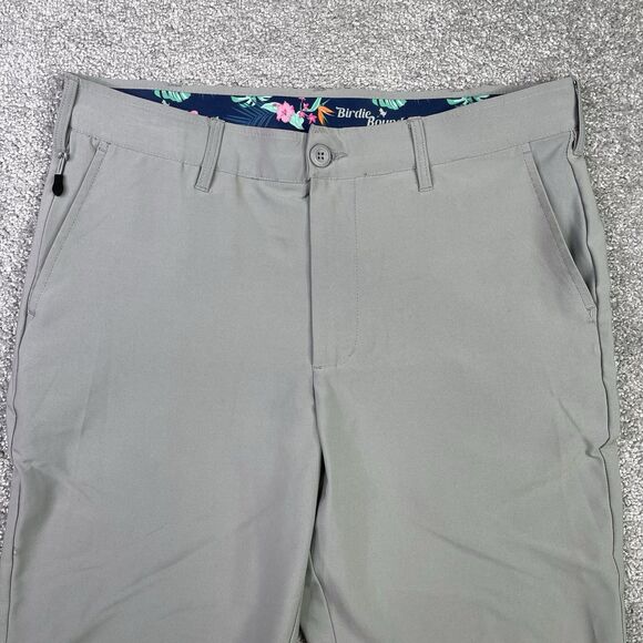 Birdie Bound Pants Men’s 32X29 Gray Straight Performance  Stretch Golf Pockets - Picture 2 of 13
